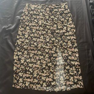 Ivy + Main knee length floral skirt